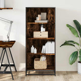 Bookcase Smoked Oak 60x35x139 cm Engineered Wood 3300842