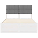 Bed Frame with Upholstered Headboard Light Grey 120 x 190 cm 3405546