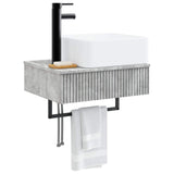 Wall-Mounted Wash Basin Concrete Grey 53 x 35 x 39 cm 890211