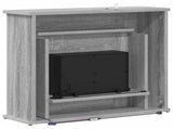 Fireplace with LED Strip Grey Sonoma 63 x 20 x 54.5 cm 8021100