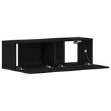 TV Cabinet 100 x 30 x 30 cm Black Oak Engineered Wood 862487