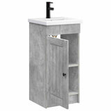 Bathroom Vanity with Sink Concrete Grey 42 x 40 x 84.5 cm 890027