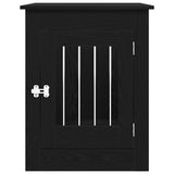 Dog Crate Furniture Black Oak 55x80x68 cm Engineered Wood 862176