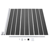 Fence Panel Set WPC 1218x186 cm Black 3070434