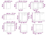 Kitchen Unit Lyon 8 pcs Engineered Wood 3445857