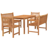 Garden Dining Set Teak Solid teak wood Medium Durable 3157164
