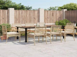 Garden Dining Set Black PE rattan UV-resistant materials 3213637