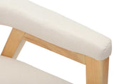 Dining Chairs 2 pcs Natural 54 x 57 x 73 cm Solid Rubber Wood 42020422