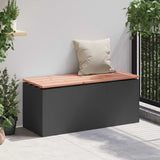 Garden Bench Black 100 x 40 x 43 cm Steel 874905