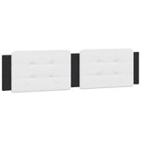 Bed Frame with LED without Mattress "Zadar" Black and White 200x200 cm 3214136