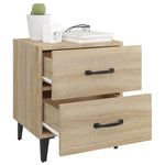 Bedside Cabinets 2 pcs Sonoma Oak 40x35x47.5 cm 811995