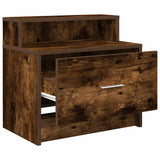 Bedside Cabinets with Drawer 2 pcs Smoked Oak 51x31x47 cm 858677