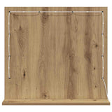 Vanity Mirror Rectangular Artisan Oak 60 x 55 x 18 cm 868292