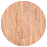 Table Top Light Brown 50 x 4 cm Solid Oak Wood 42016015