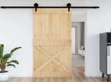 Door NARVIK Natural 95 x 210 cm Solid Pine Wood 42047098