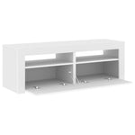 TV Cabinet with LED Lights White 120x35x40 cm 804355