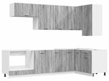 Kitchen Unit LYON 8 pcs Grey Sonoma Engineered Wood 3438444