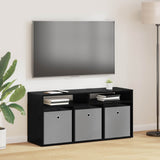 Lowboard with Drawer Black Oak 102 x 32 x 48.5 cm 8000589