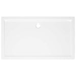 ZNTS Rectangular ABS Shower Base Tray White 70x120 cm 148905