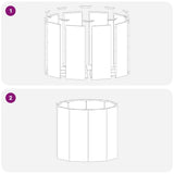 Planter White 60 x 60 x 50 cm Steel 883760