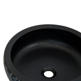 Countertop Basin Black and Blue Round 41x14 cm Ceramic 155065
