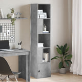 Bookcase Concrete Grey 40x36x189 cm Engineered Wood 848244