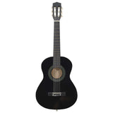 70127 8 Piece Classical Guitar Beginner Set Black 1/2 34