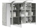 Bathroom Mirror Cabinet Concrete Grey 63.5 x 16 x 62.5 cm 889162