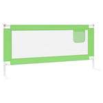 Toddler Safety Bed Rail Green 200x25 cm Fabric 10197