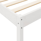 Bookcase Bed without Mattress White 100x200 cm Solid Wood Pine 3324324