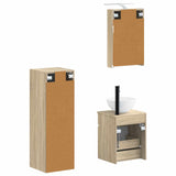 Bathroom Furniture Set 4 pcs Sonoma Oak 3407457