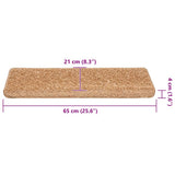 Stair Mats 30 pcs 65x21x4 cm Beige Rectangular Edge 3365827