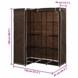Corner Wardrobe Brown 130x87x169 cm 282450