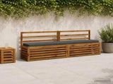 2-Piece Bench Cushions VUGHT 2 pcs 100% Polyester Anthracite 950955
