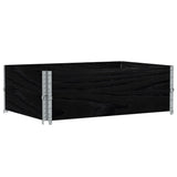 Garden Planter Black 120x80 cm Solid Wood Pine 3295848