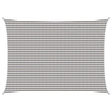 Sunshade Sail Light Grey and White 5 x 8 m HDPE 42032958
