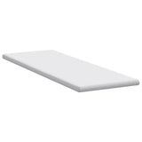 Mattress Topper White 80 x 200 x 6 cm Jaquard Fabric 4106199