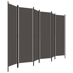 ZNTS 6-Panel Room Divider Anthracite 300x180 cm 320729