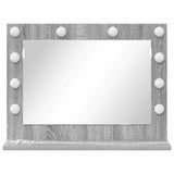 Vanity Mirror Rectangular Grey Sonoma 60 x 45 x 18 cm 868314