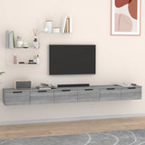 Wall Cabinets 2 pcs Grey Sonoma 102x30x20 cm Engineered Wood 3115906