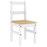 5 Piece Dining Set PANAMA White Solid Wood Pine 3345190