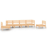 6 Piece Garden Lounge Set Solid Pinewood 3082542