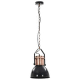 Ceiling Lamp Set of 2 Black and Copper Metal Medium 50868