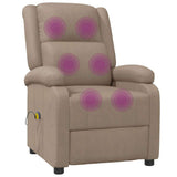 Massage Chair Cappuccino Faux Leather 340168