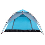 ZNTS Camping Tent Dome 4-Person Blue Quick Release 4004182