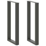 Bar Table Legs U-Shaped 2 pcs Anthracite 40x cm Steel 4013230
