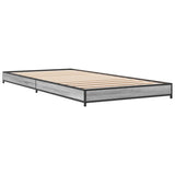 Bed Frame without Mattress Grey Sonoma 75x190 cm Small Single 845189
