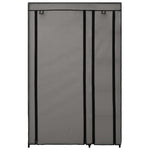 Folding Wardrobe Grey 110x45x175 cm Fabric 282423