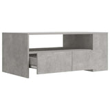 Coffee Table Concrete Grey 102x55x42 cm Engineered Wood 810921