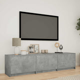 TV Cabinet with LED with LED Concrete Grey 165 x 34 x 40 cm 3418713